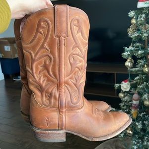 Frye Leather Cowboys Boots 8.5